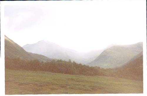 Vue majestueuse des montagnes